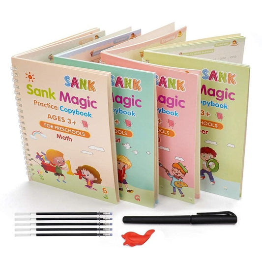 Intelligence Phonetic Learning E-Book + Practice Copybook for Pre-Schoolers - (4 BOOK + 1 pen + 10 REFILL)