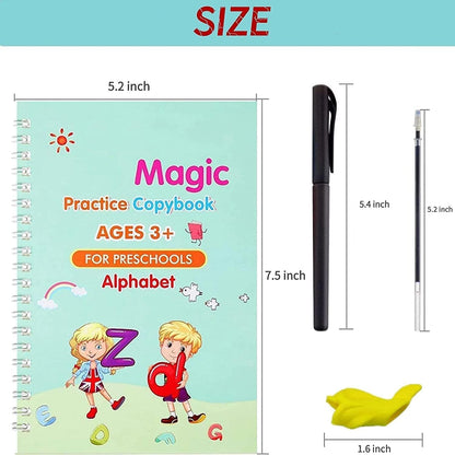 Practice Copybook for Pre-Schoolers - (4 BOOK + 1 pen + 10 REFILL)