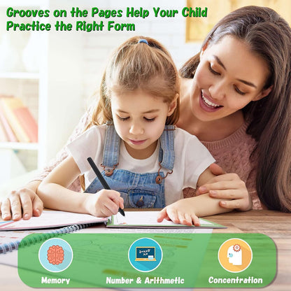 Practice Copybook for Pre-Schoolers - (4 BOOK + 1 pen + 10 REFILL)